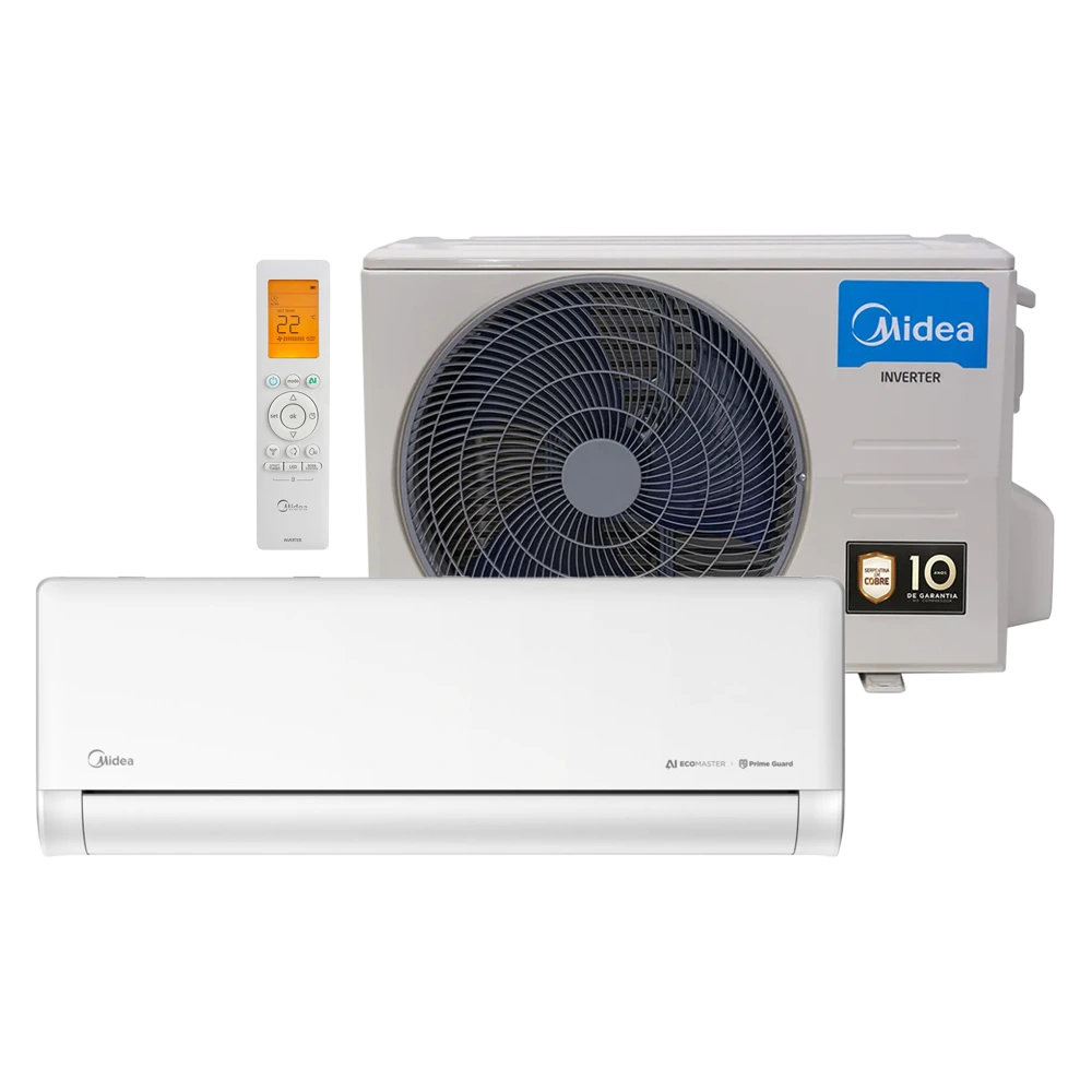 Ar Condicionado Midea Inverter AI EcoMaster Connect 9000 Btus Quente e Frio 220v R-32